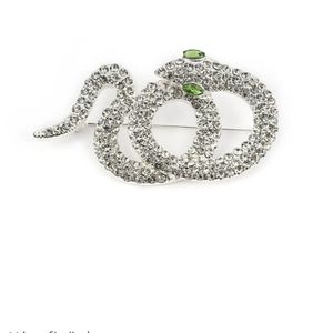 IPEKYOL Vintage Snake Brooch# Sterling Silver